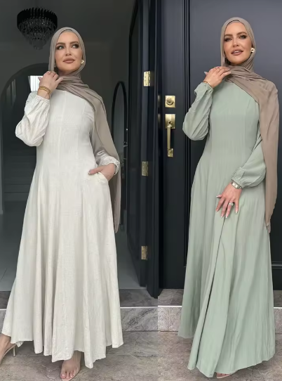 Elegant Slim Fit Jalabiya Abaya