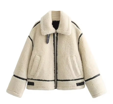 Women's Faux Fur Aviator Jacket 