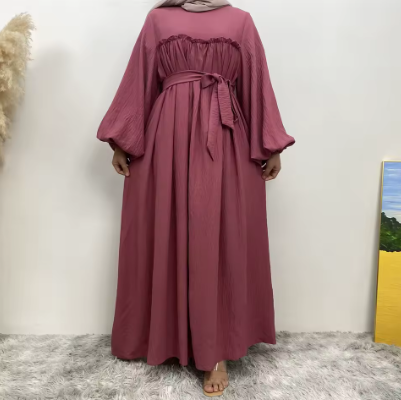  Long Sleeve Muslim Women's Loose Robe
