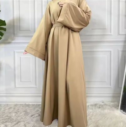 Loose-Fit Abaya with Belt